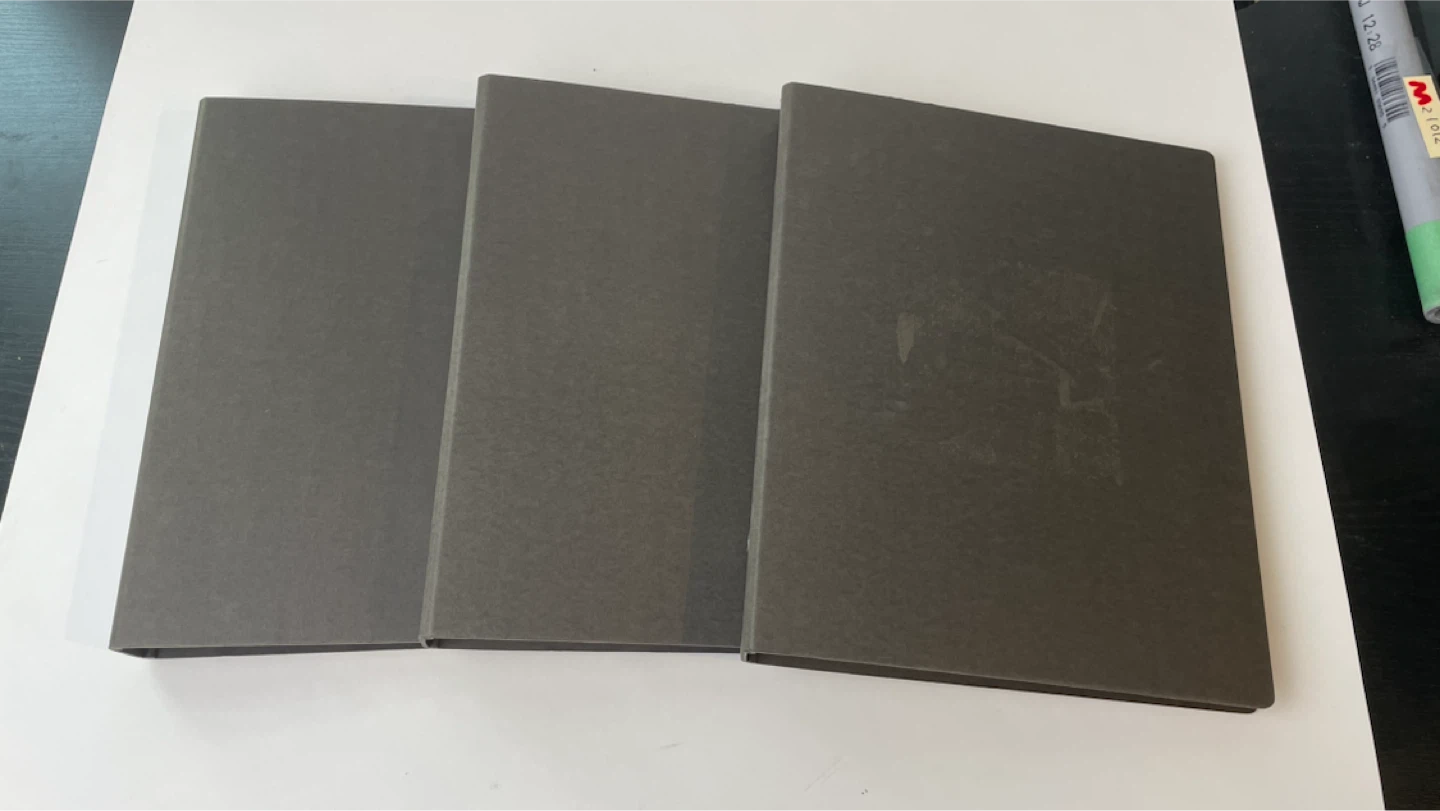 MUJI A5 Binder Dark Grey