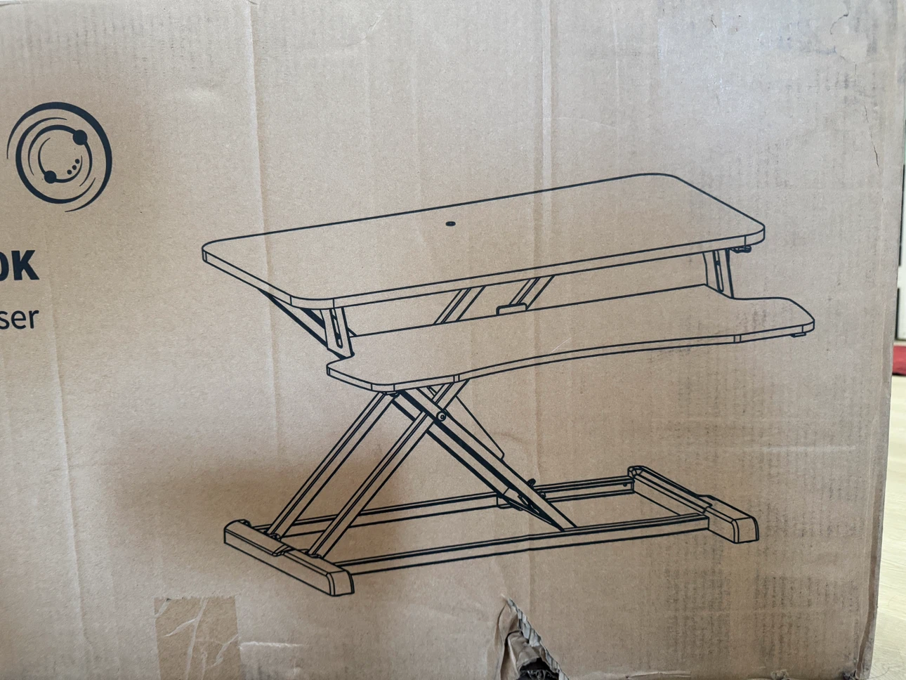 VIVO DESK-V000K Black Desk Riser