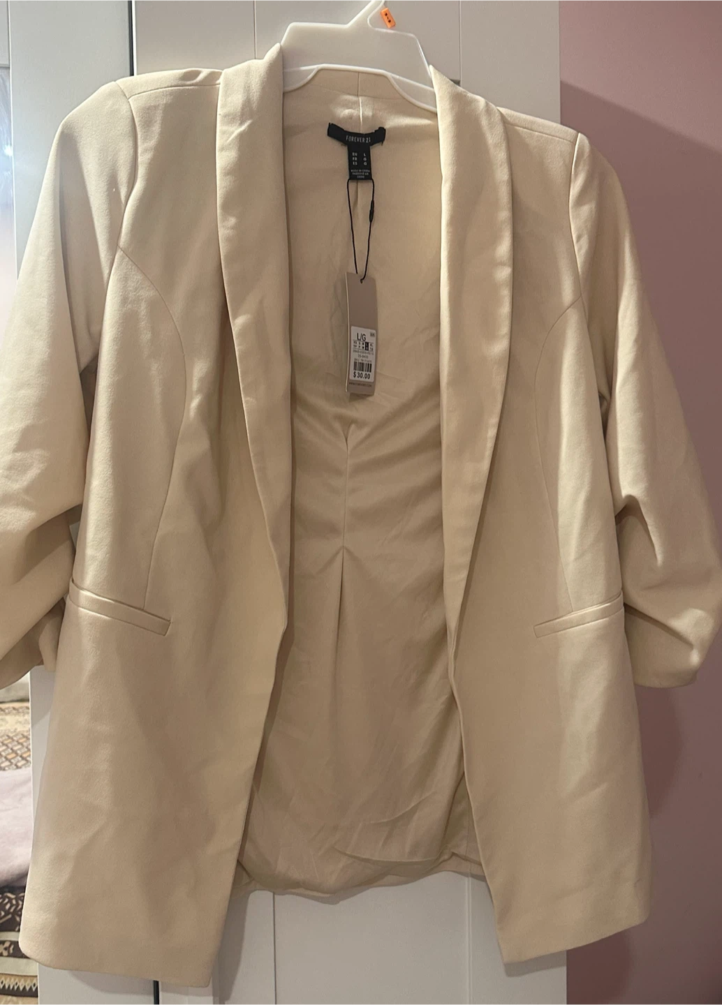 NEW Beige blazer size L