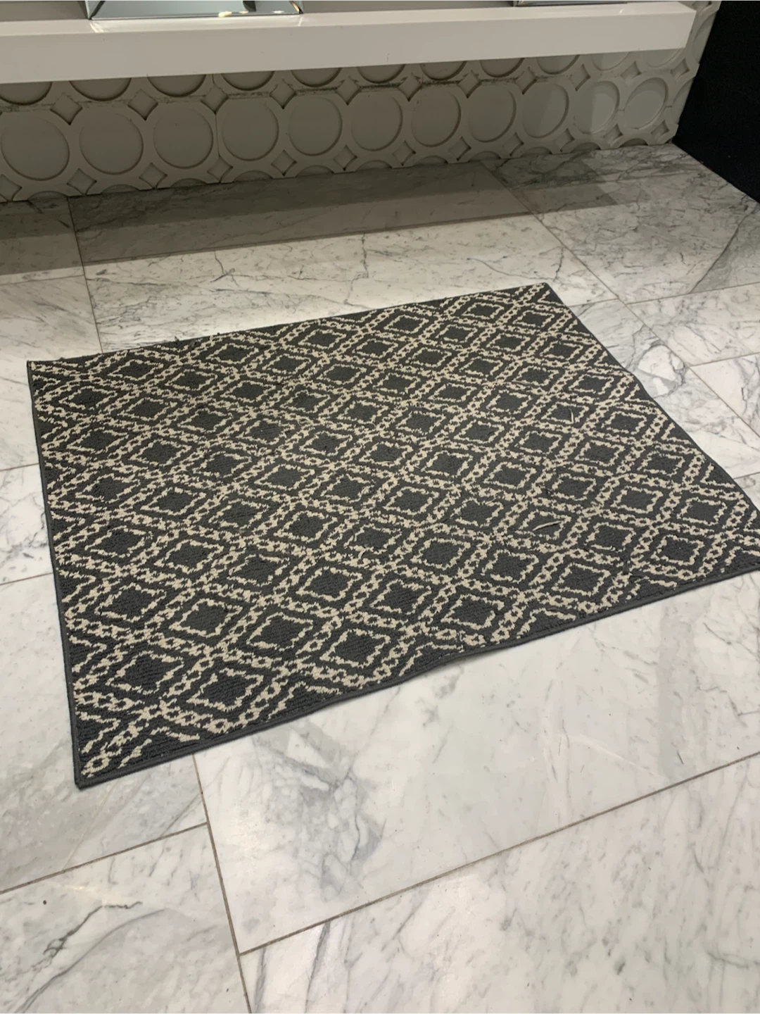 Rug - Blue/Cream - Machine Washable