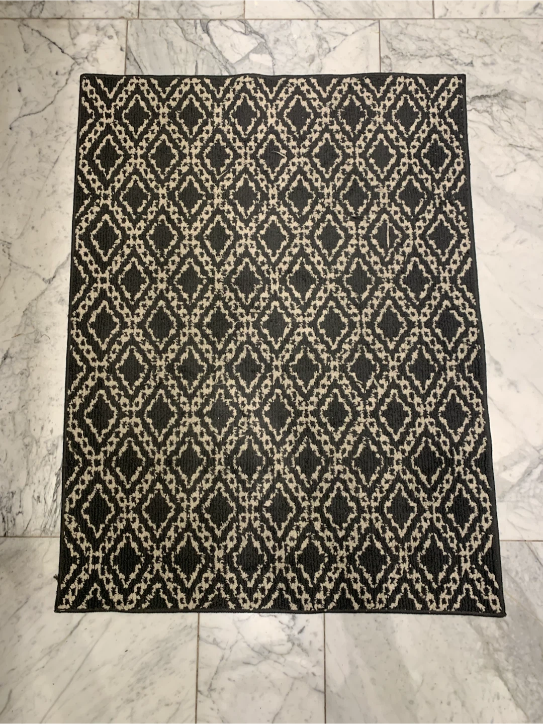 Rug - Blue/Cream - Machine Washable - photo 2