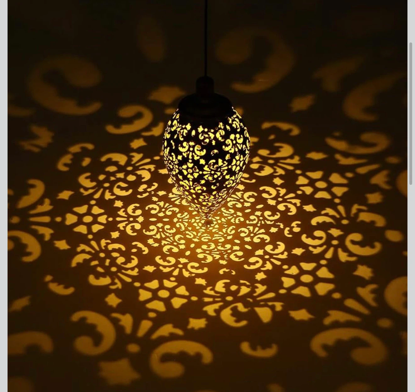 Solar Powered Hanging Lantern - photo 2