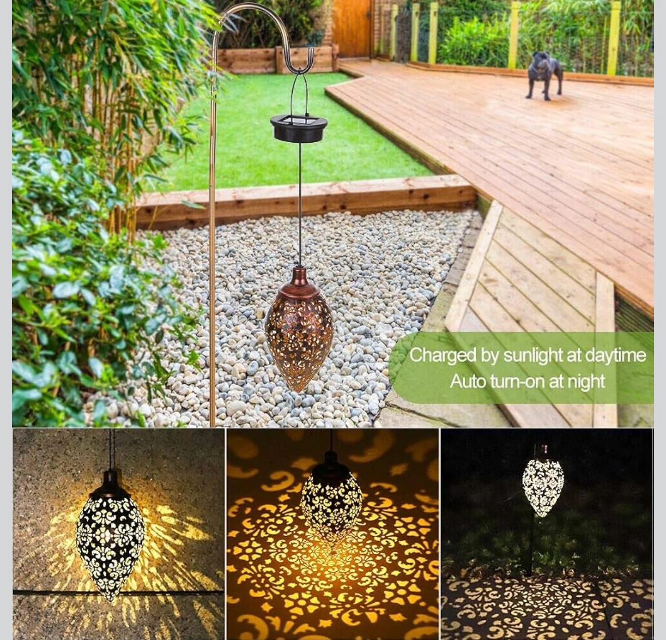 Solar Powered Hanging Lantern - photo 3