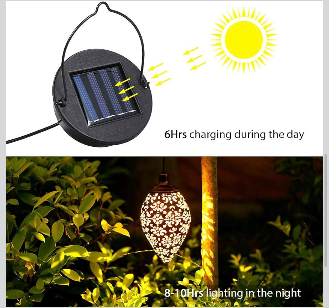 Solar Powered Hanging Lantern - photo 4