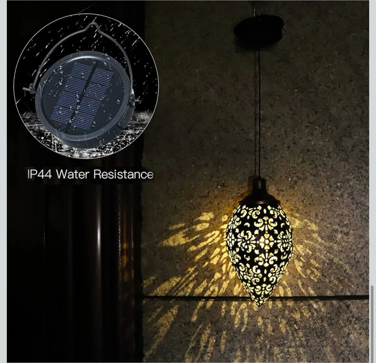 Solar Powered Hanging Lantern - photo 5