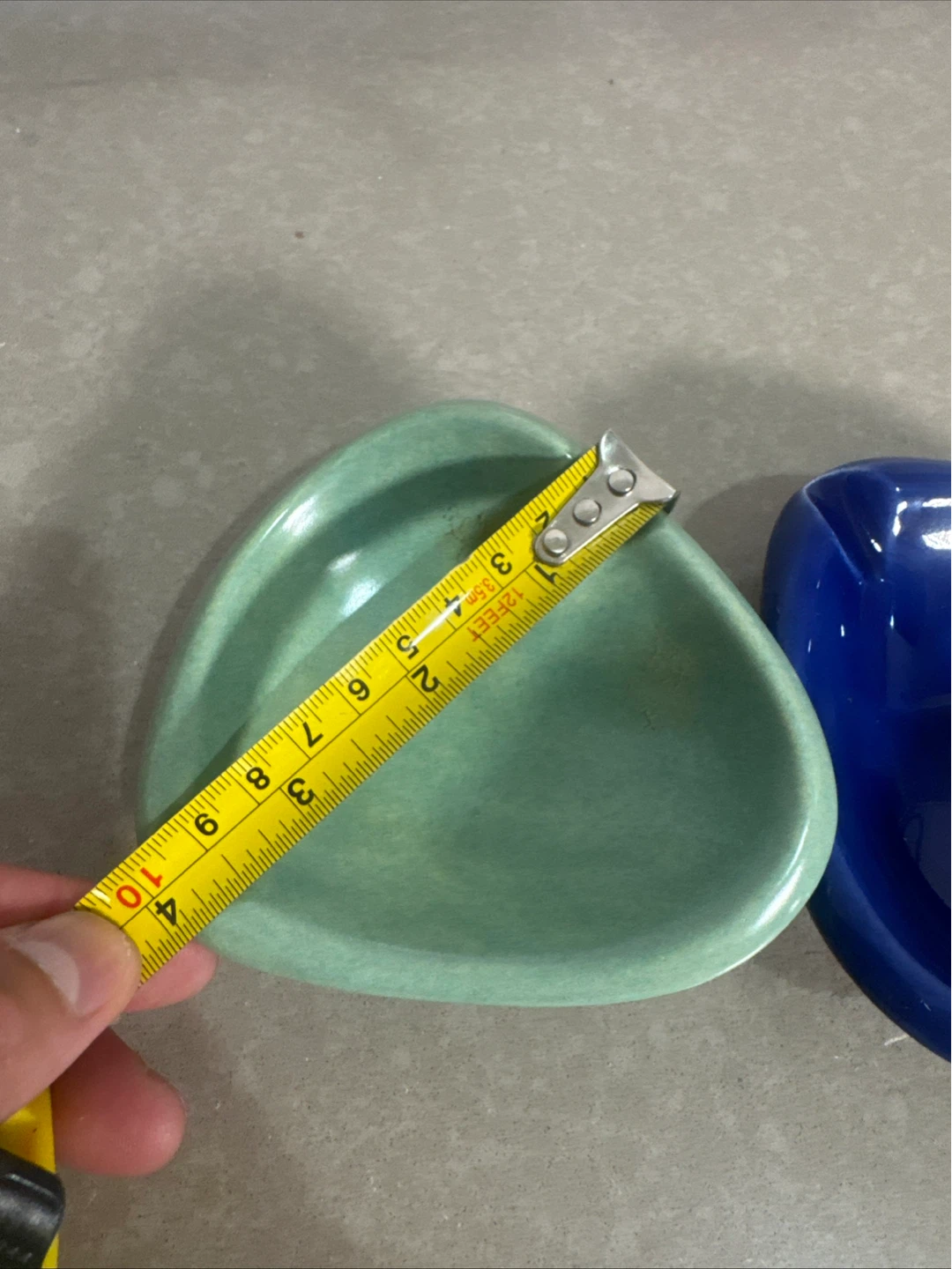 Ceramic Ashtrays - Blue and Green - Set of 2 - photo 4