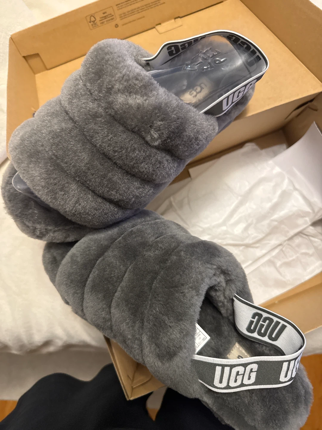 UGG Fluff Yeah Slide Slippers Grey - photo 3