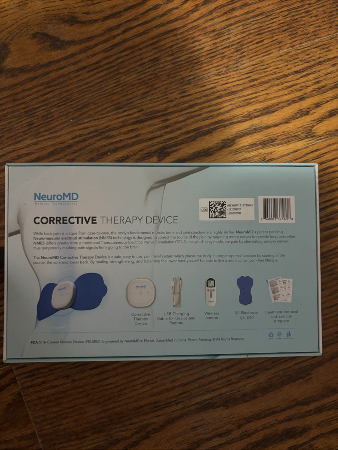 NeuroMD Corrective Therapy Device for Back Pain Relief - photo 2