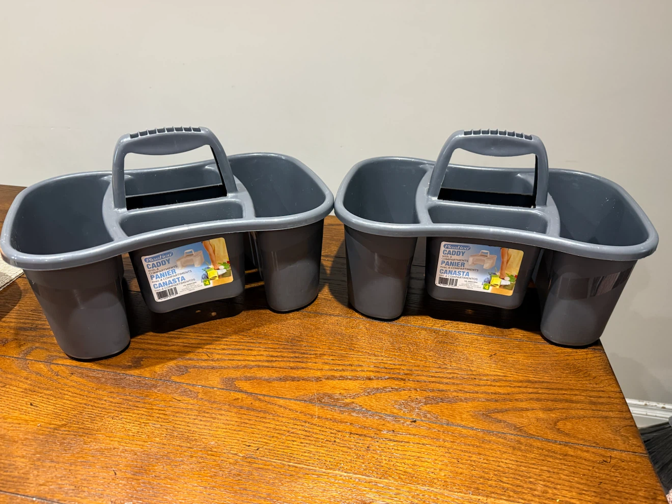 Plastic Cleaning Caddy - Grey
