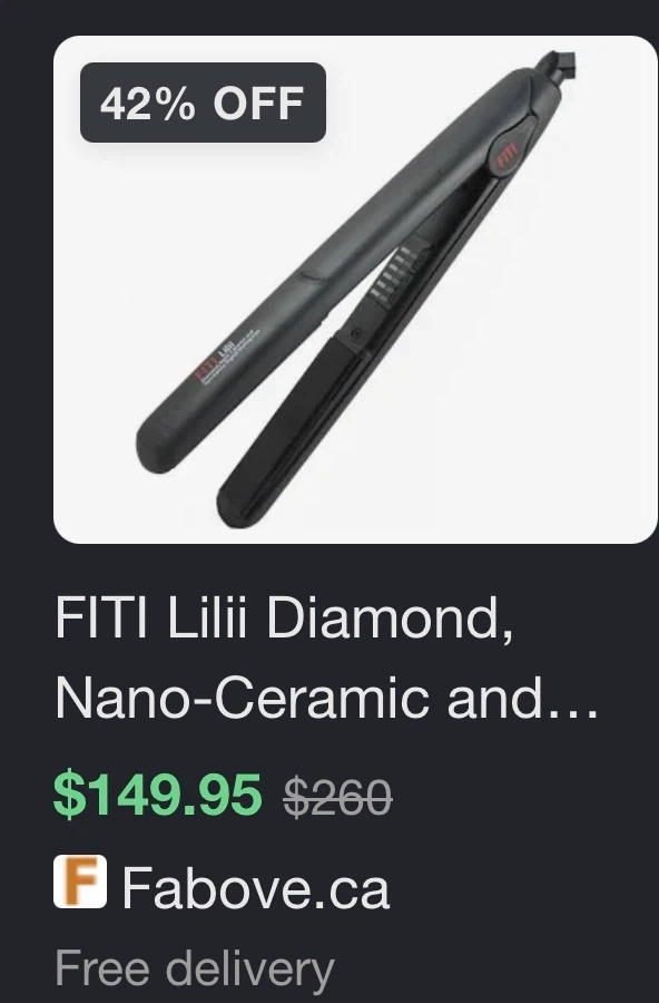FITI Lilii Diamond, Nano-Ceramic Digital flat Iron 1" - photo 3