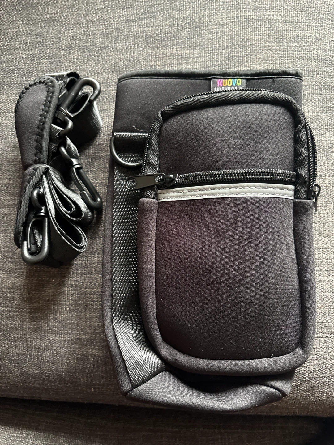 NUOVO NUOVOARE Black Neoprene Pouch with Strap