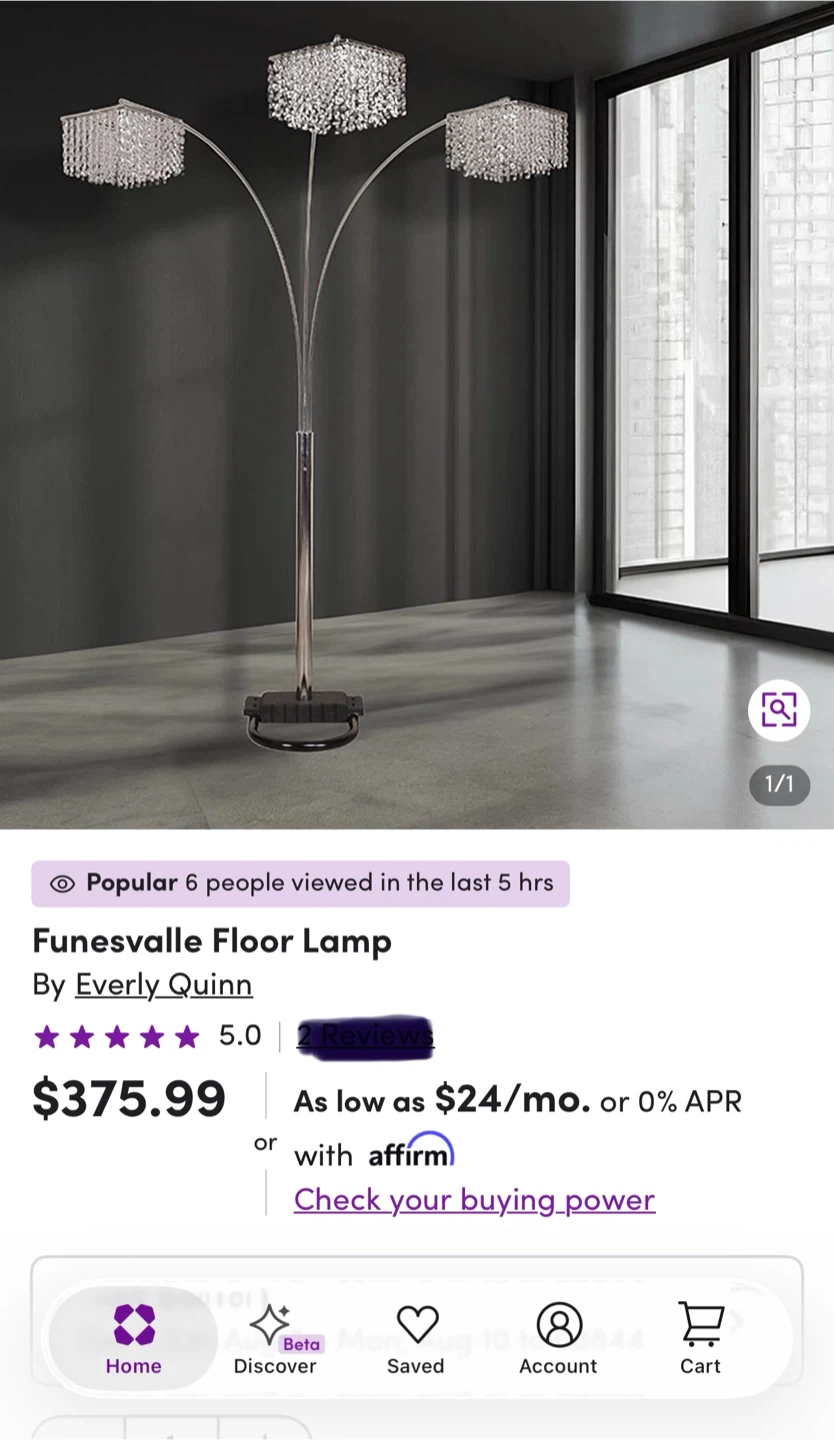 Everly Quinn Funesvalle Floor Lamp - photo 4