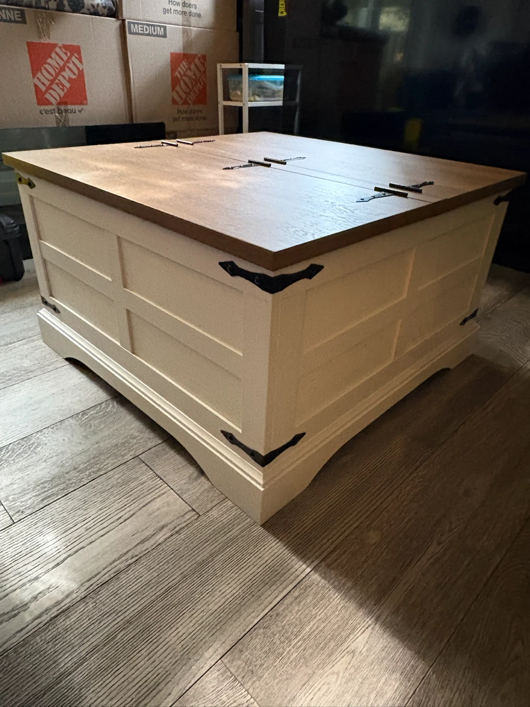 Farmhouse Coffee Table with Storage