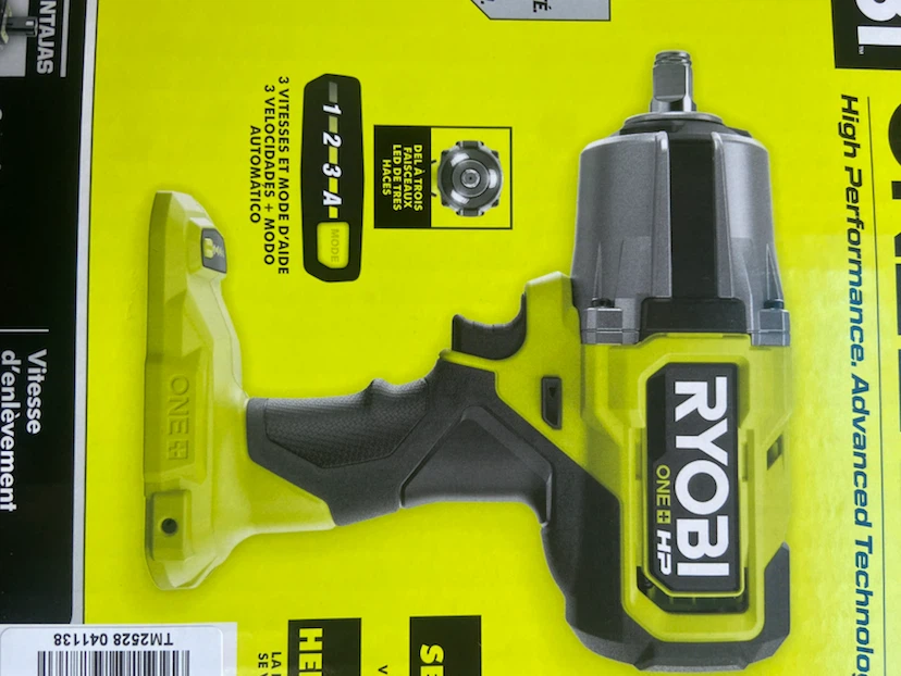 Ryobi 18V ONE+ HP 4-Mode High-Torque 1/2in Impact Wrench - photo 2
