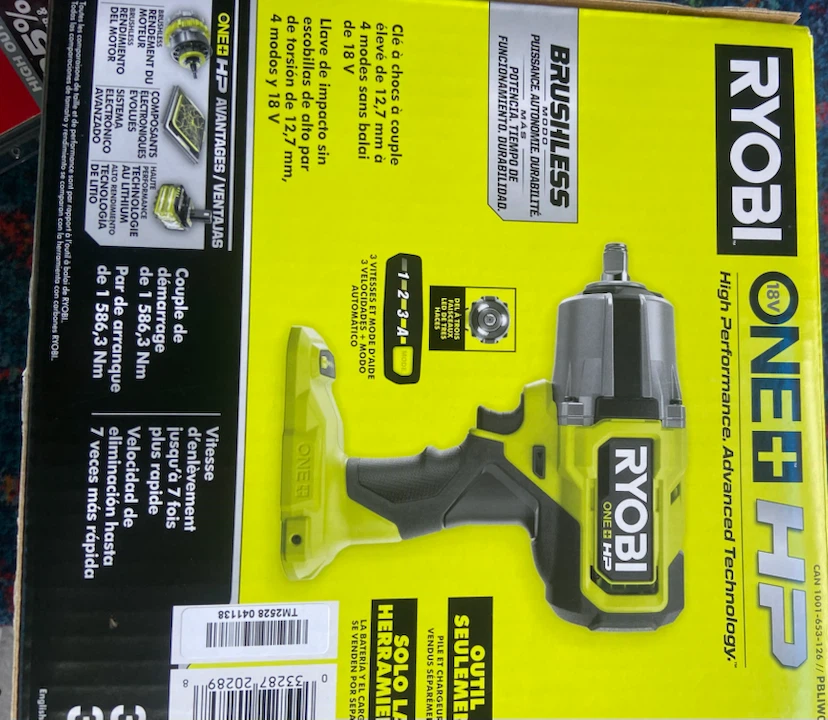 Ryobi 18V ONE+ HP 4-Mode High-Torque 1/2in Impact Wrench - photo 4
