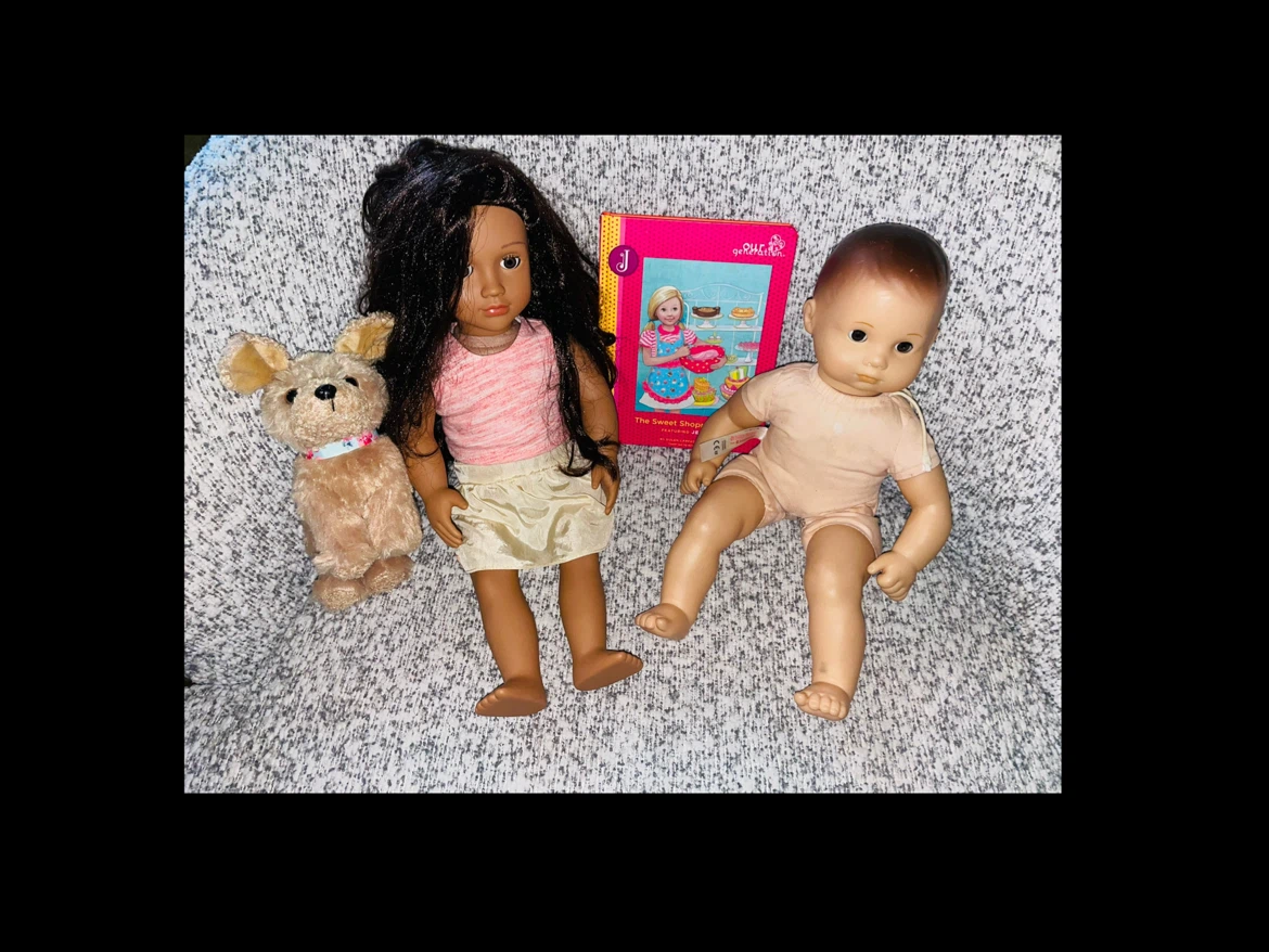 American Girl Bitty Baby doll, Our Generation doll set