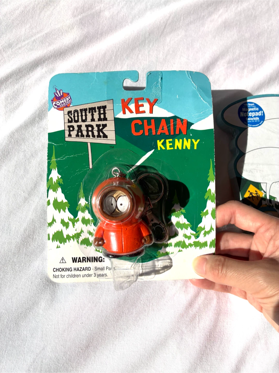 South Park 1998 Vintage New Kenny Key Chain + Magnetic Notepad - photo 2