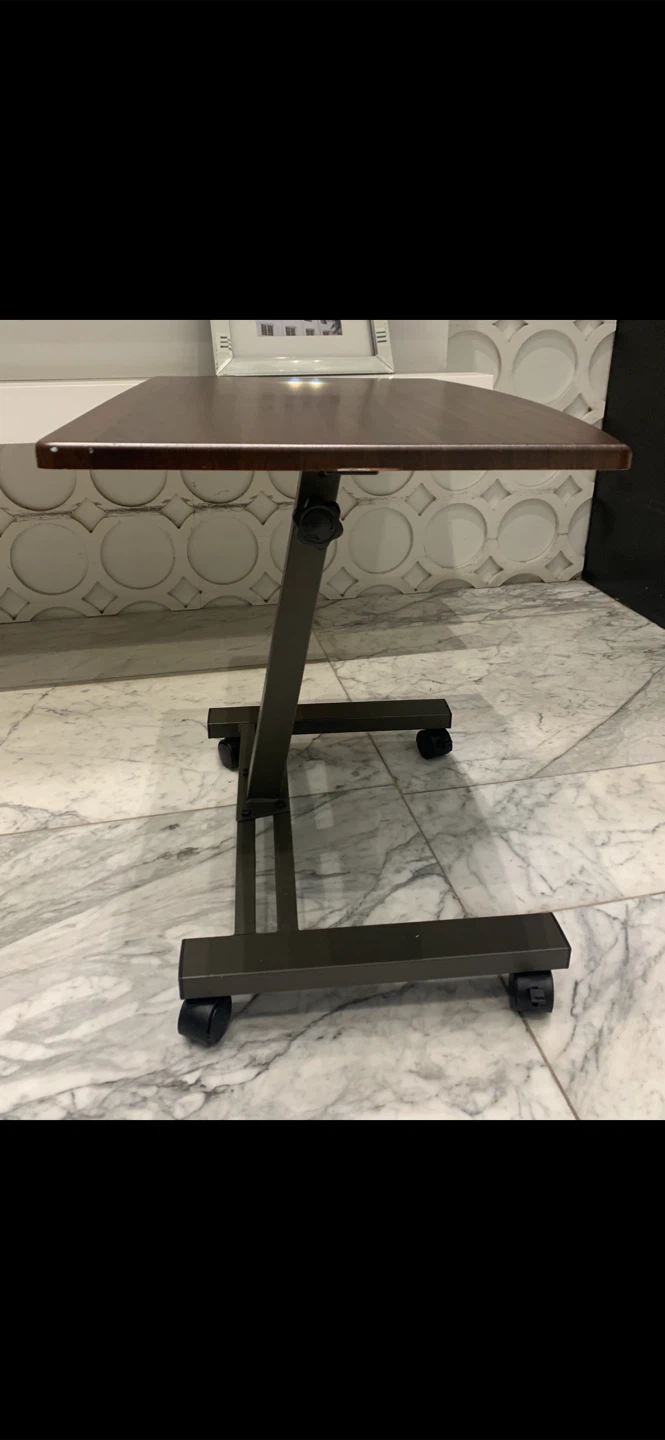Adjustable Height Rolling Tray /laptop,meals,office - photo 3
