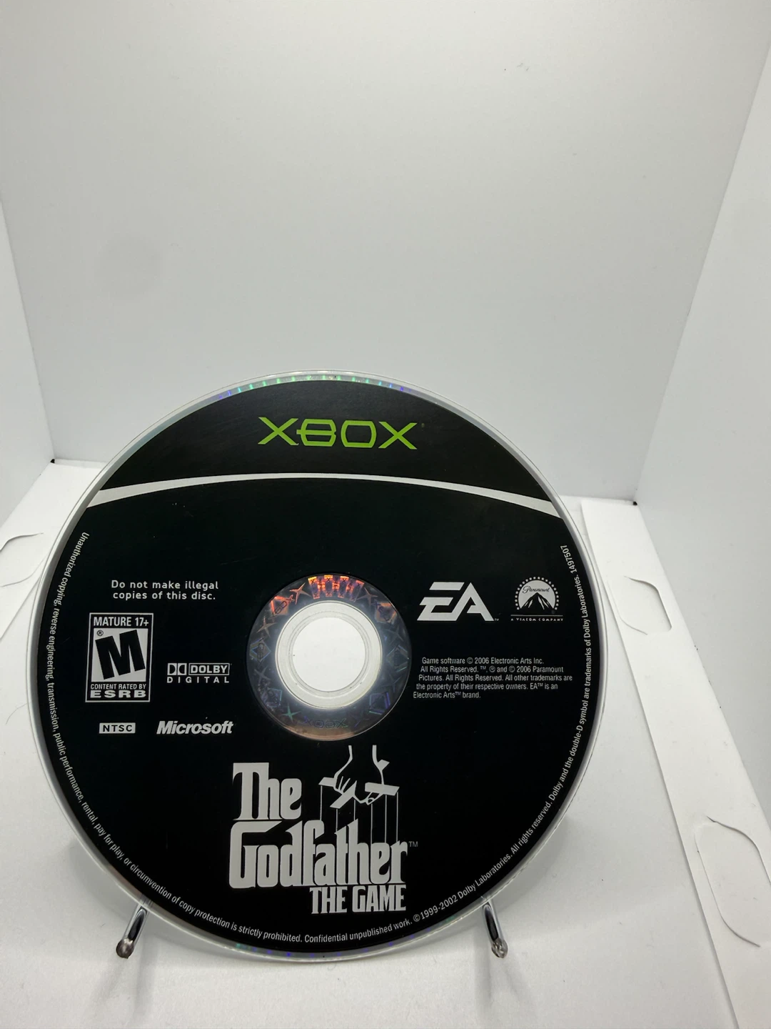 The Godfather: Disc only The Game Xbox Rated M