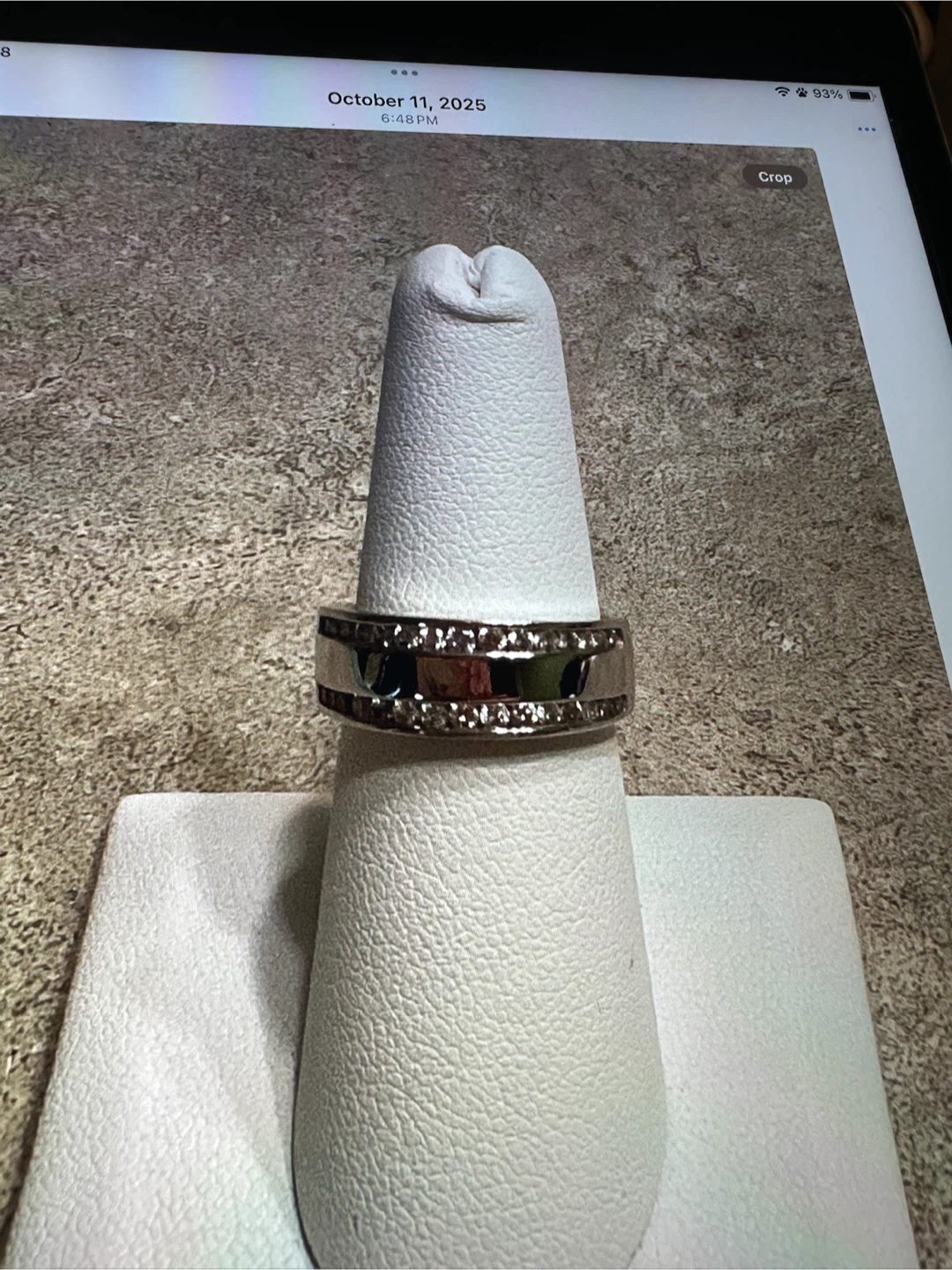 Gold and diamond band