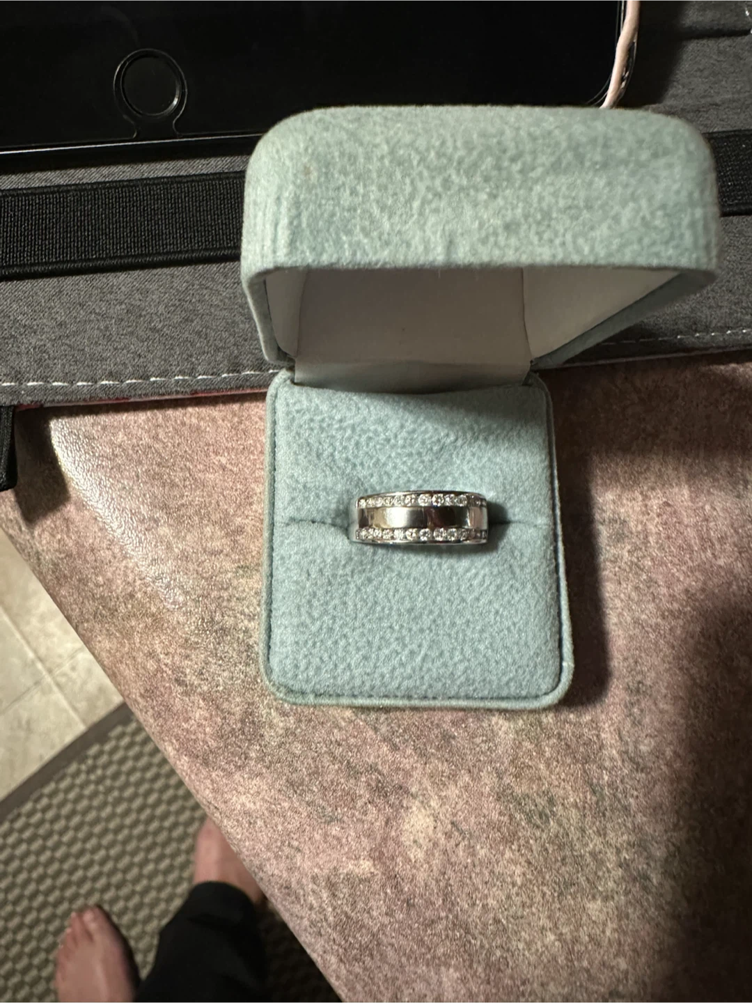 Gold and diamond band - photo 3