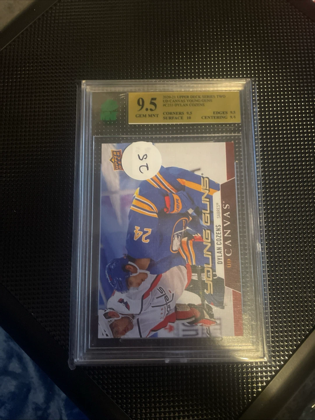 2020-21 Upper Deck Dylan Cozens Young Guns RC Card