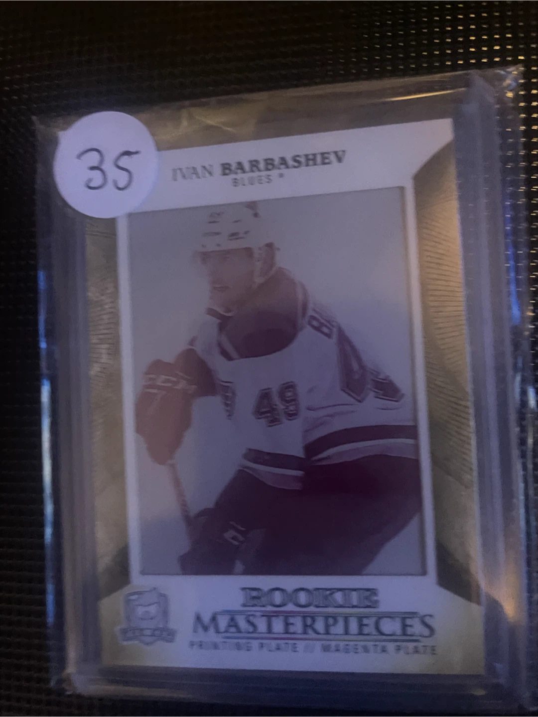 Ivan Barbashev Rookie Masterpieces Printing Plate Magenta Plate