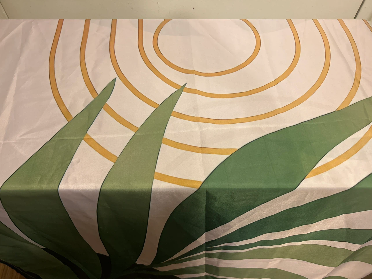 Shower Curtain with Leaf and Sun Design - photo 3