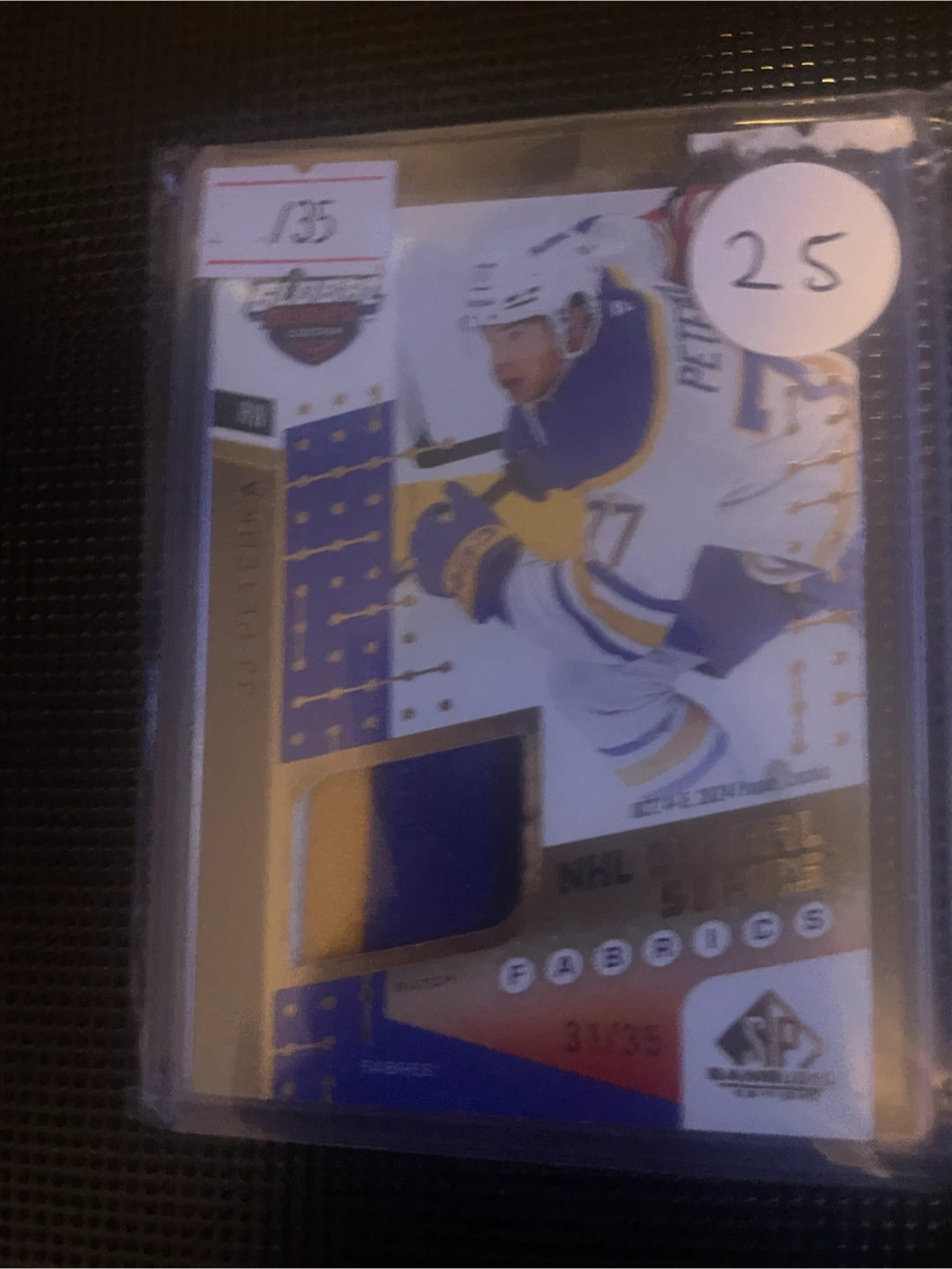 JJ Peterka Rookie Patch NHL 2020-21 SP Authentic