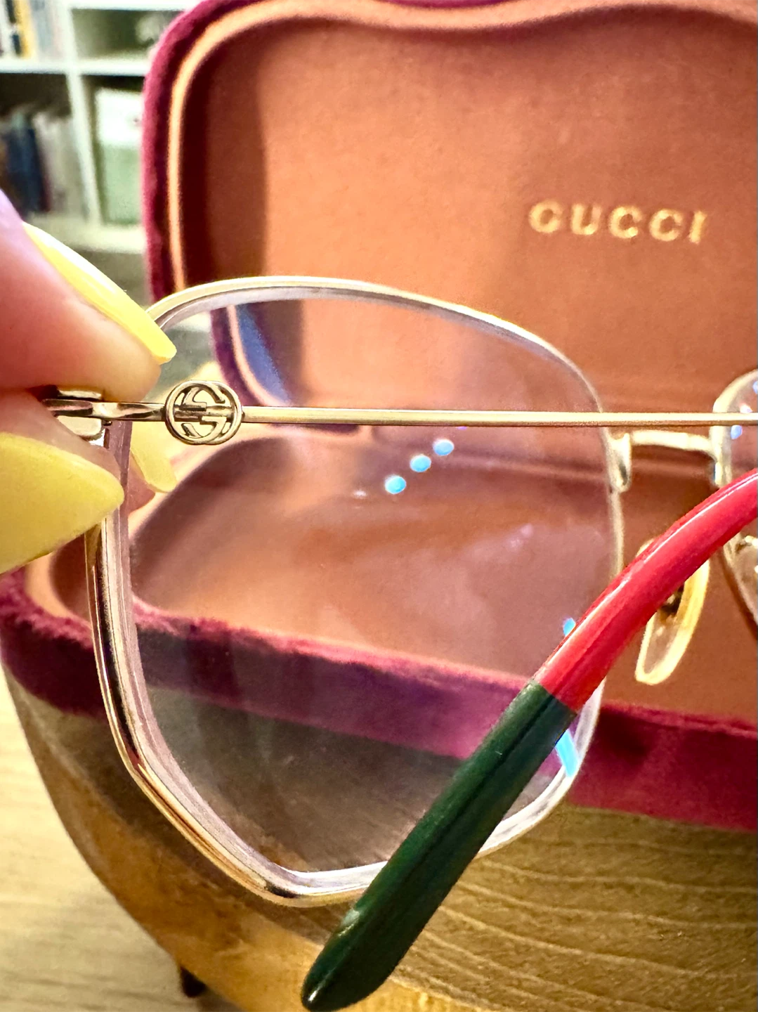 Gucci Black & Gold Frame Oversized Eyeglass Frame (GG03960) - photo 2