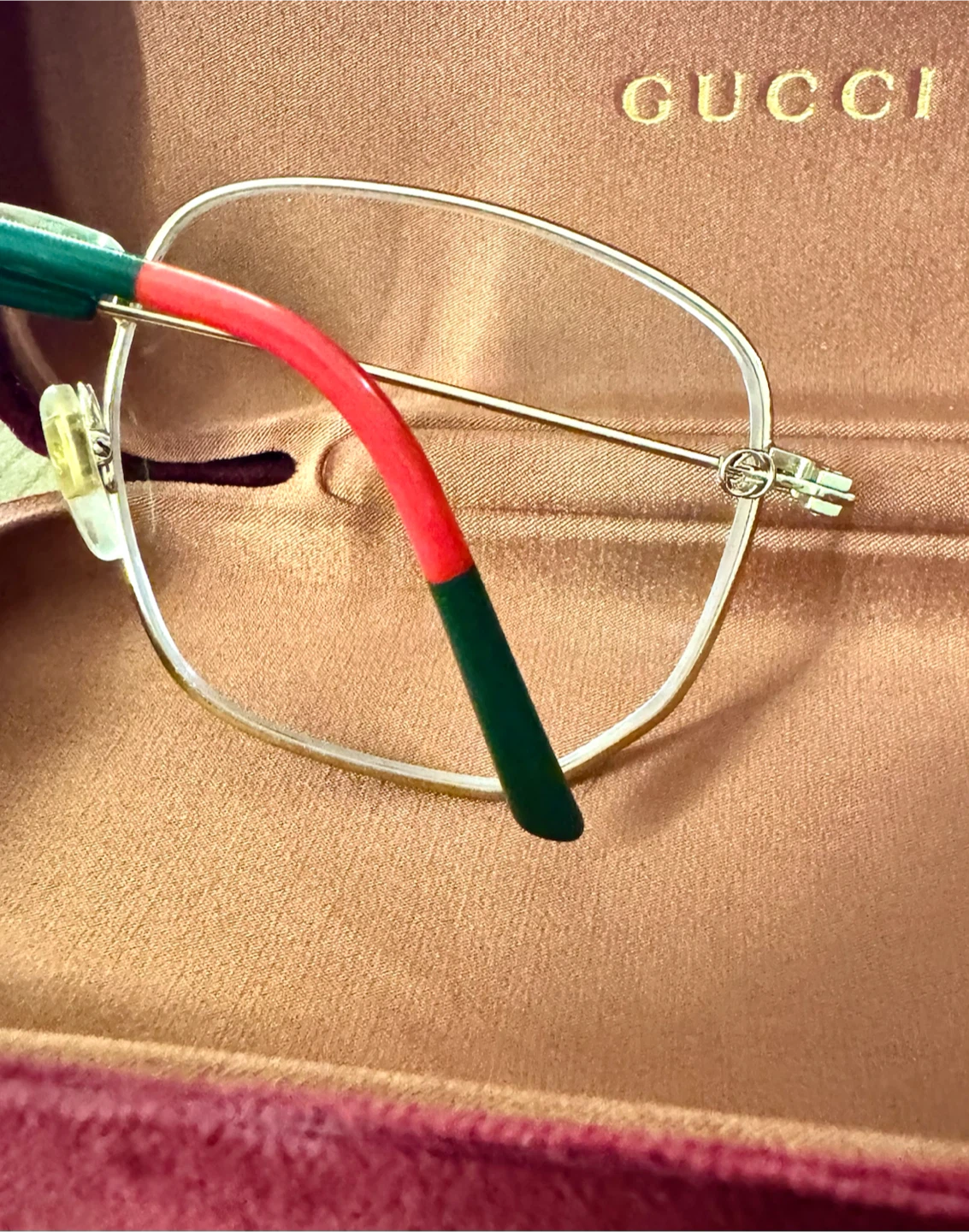 Gucci Black & Gold Frame Oversized Eyeglass Frame (GG03960) - photo 4