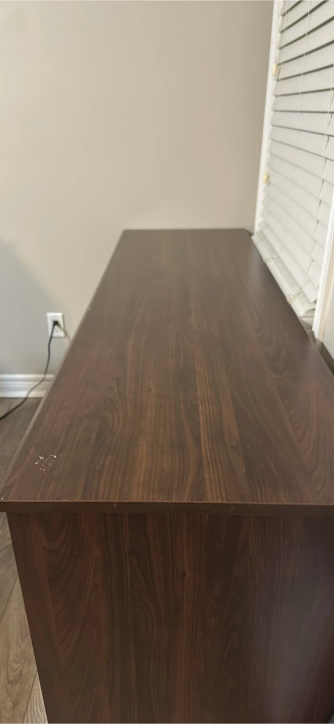 Dark Brown Dresser with 6 Drawers - photo 2