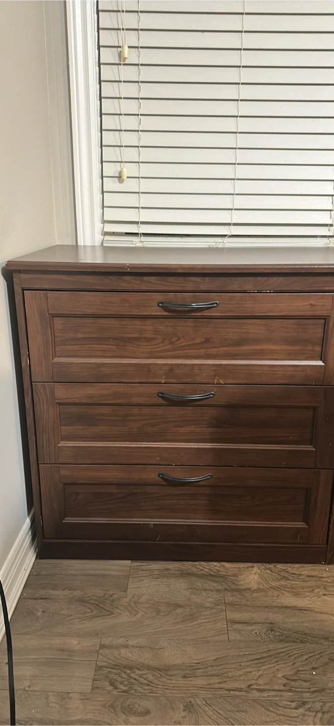 Dark Brown Dresser with 6 Drawers - photo 4