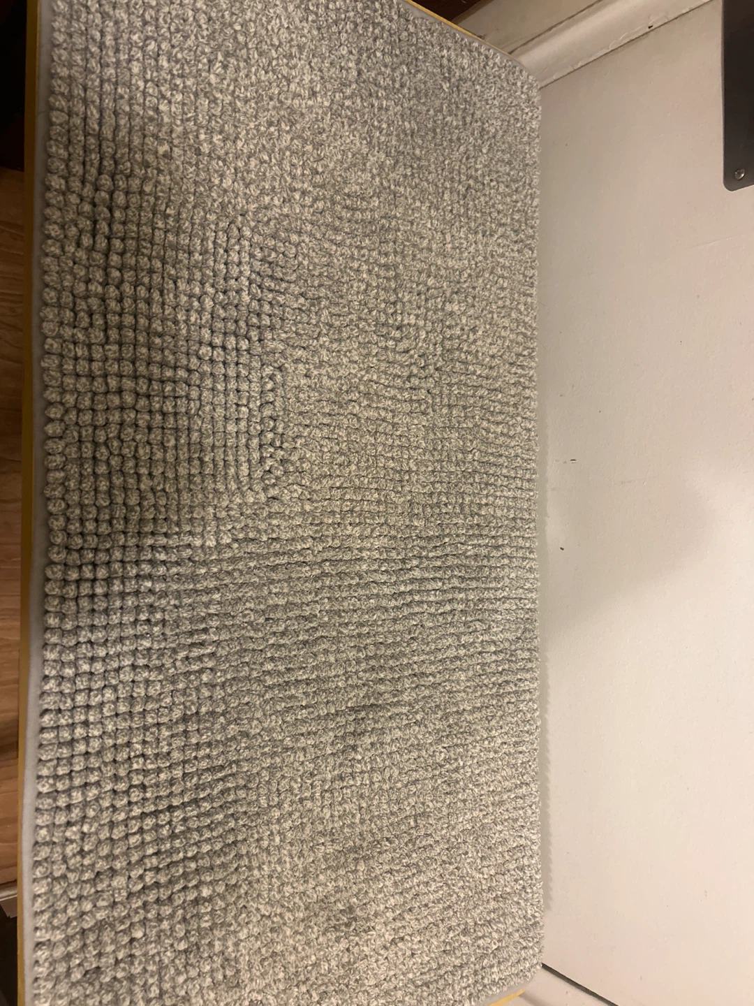 Grey Chenille Bath Mat
