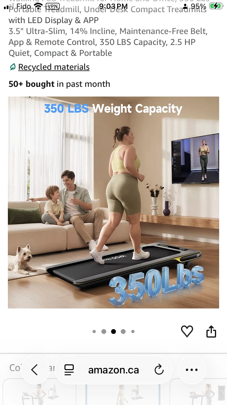 YPOO FITNESS Portable Under Desk Treadmill - photo 2