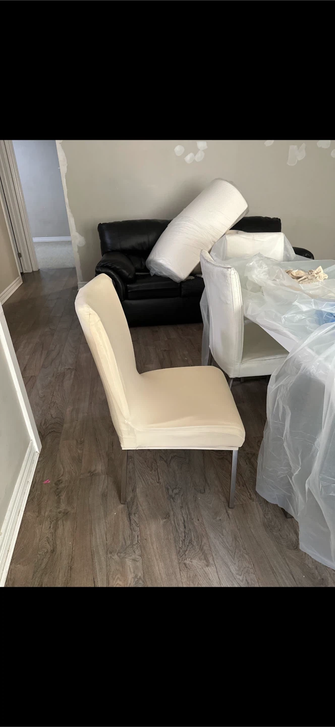 Glass Top Dining Table + 6 Free chairs and 6 free chair covers - photo 3