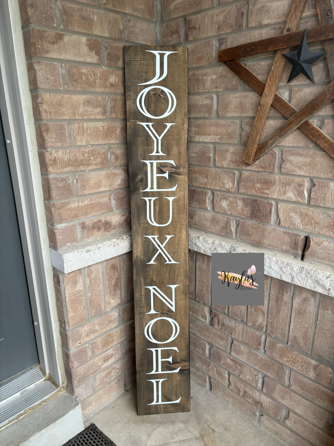 Welcome / Joyeux Noel Reversible Porch Sign - photo 2