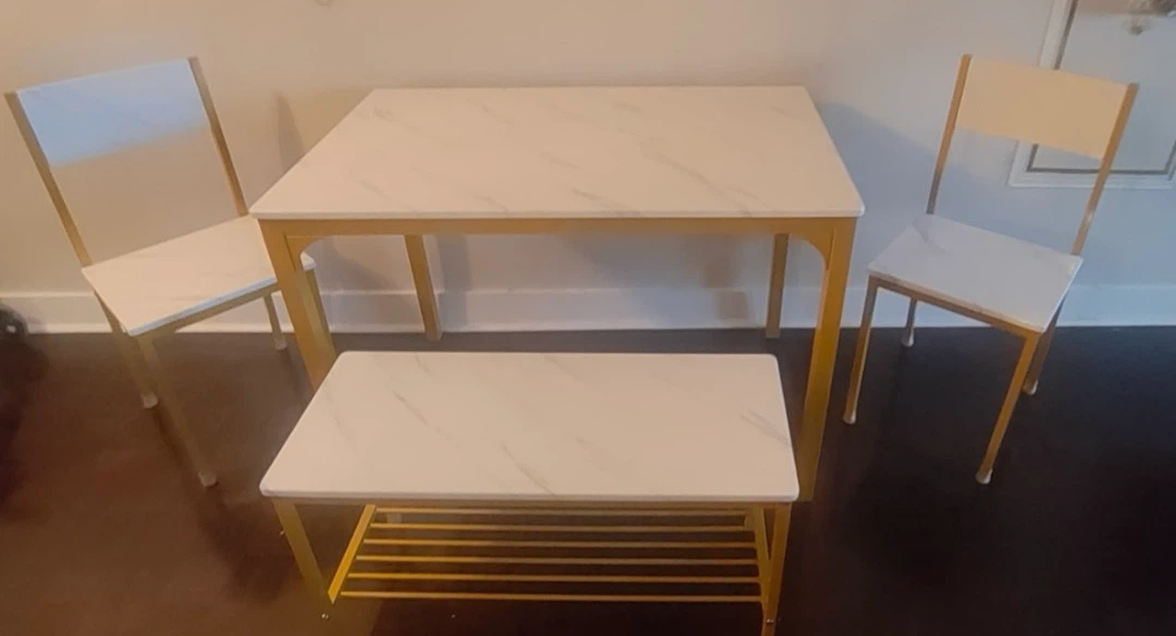 Dining Table Set with 2 Chairs and Bench - photo 3