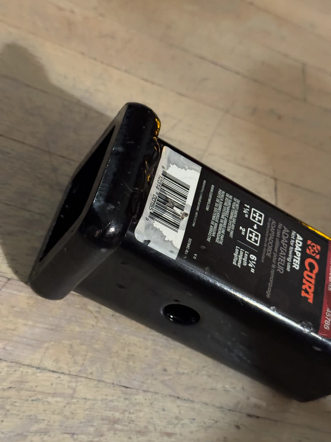 CURT 45785 RECEIVER TUBE ADAPTER CURT 45785 - photo 5