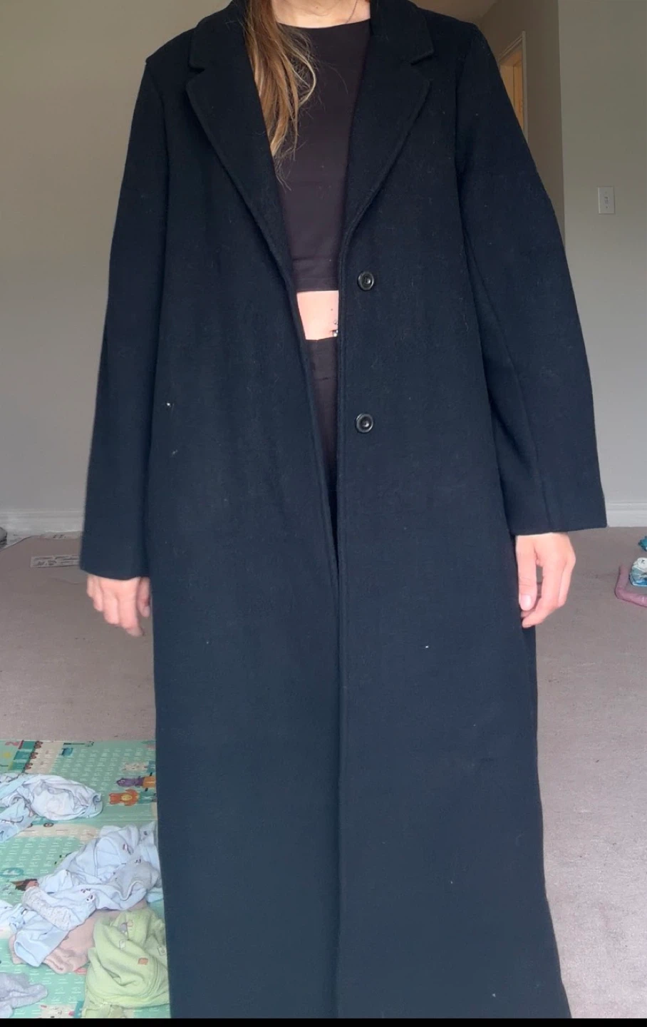 Calvin Klein Black Maxi Coat - photo 2