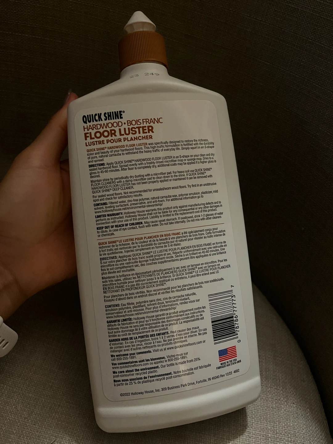 Quick Shine Hardwood Floor Luster - 800mL - photo 3