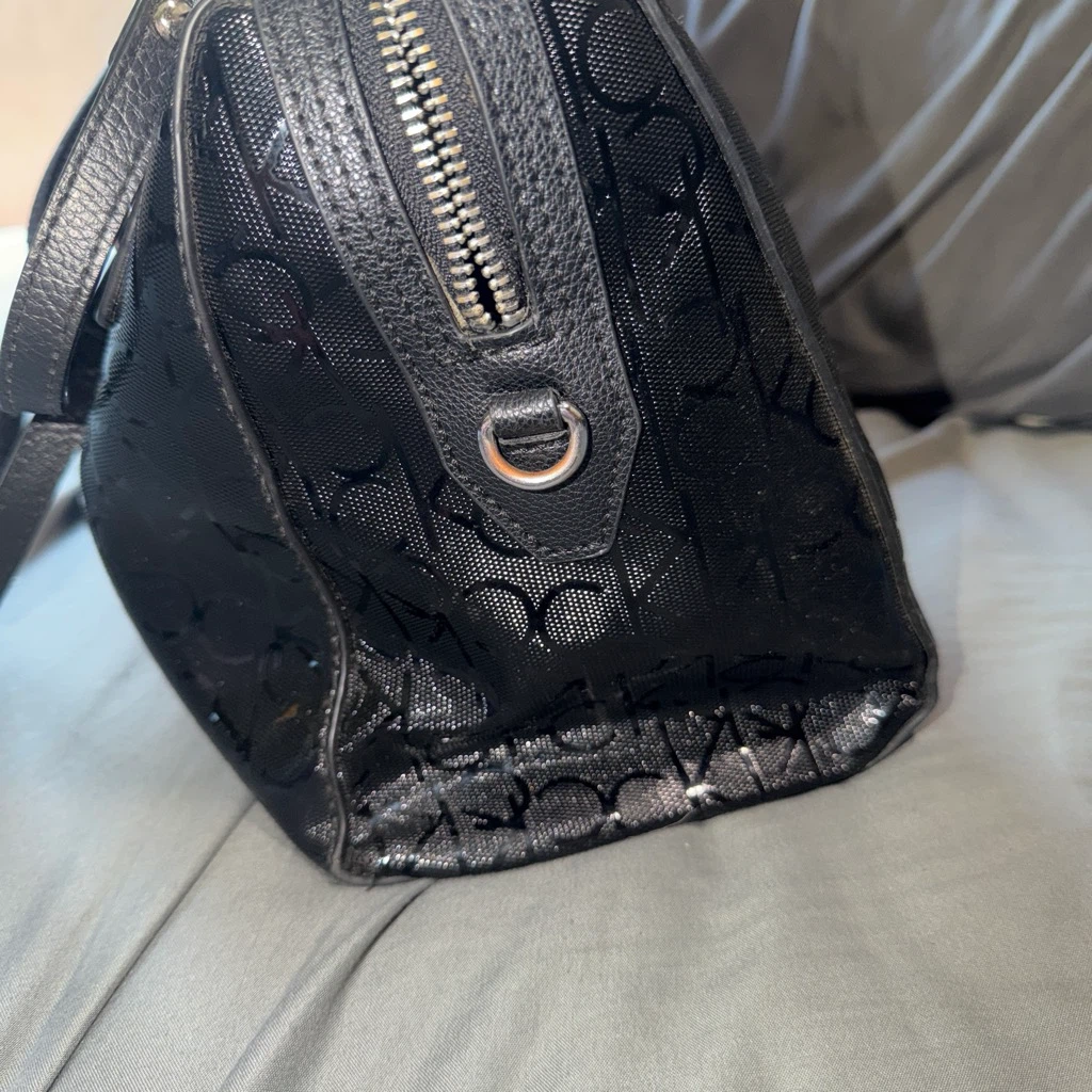 Calvin Klein Black Monogram Tote Bag