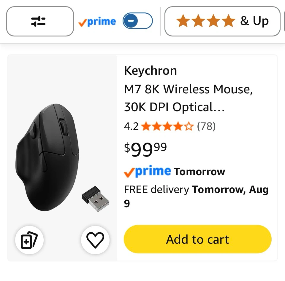 Keychron M7 8K Wireless Mouse