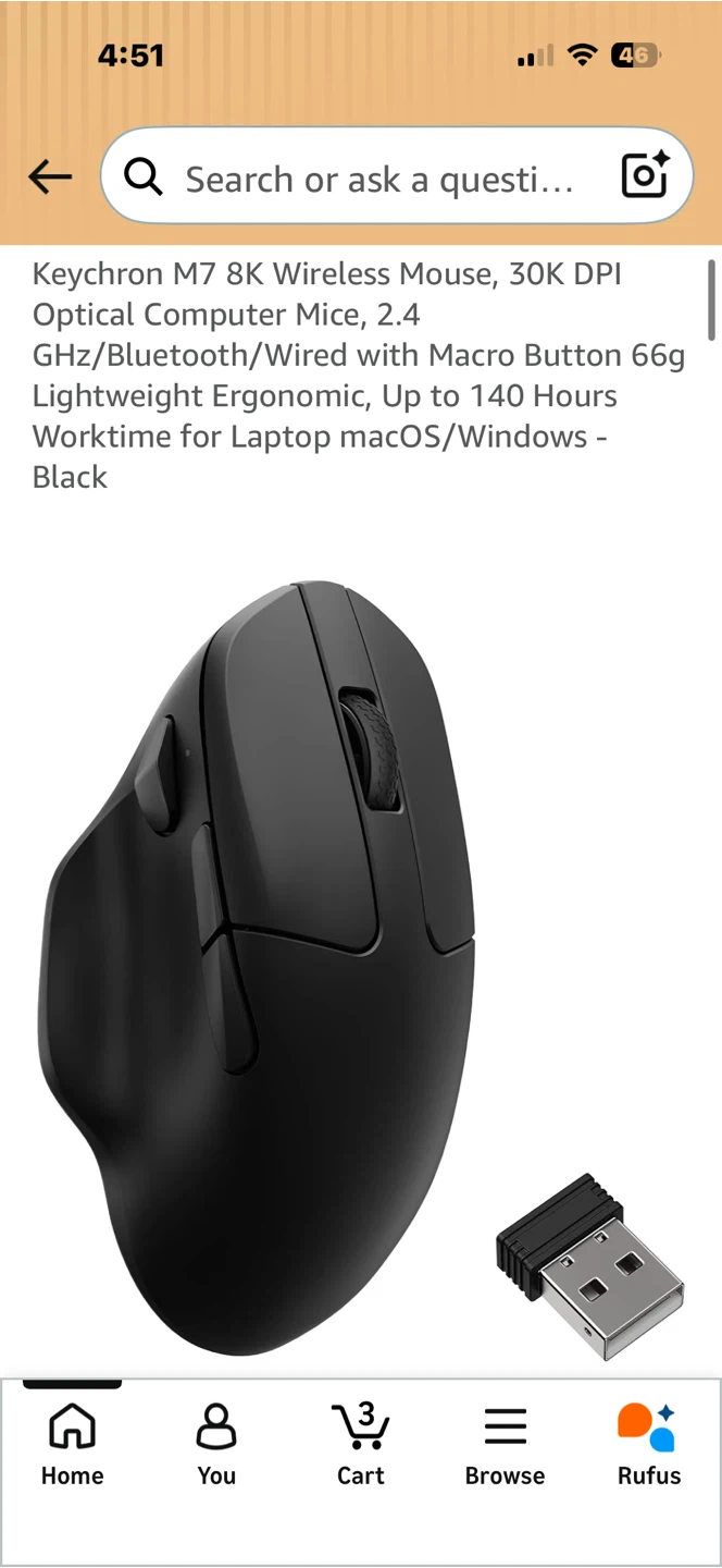 Keychron M7 8K Wireless Mouse - photo 2