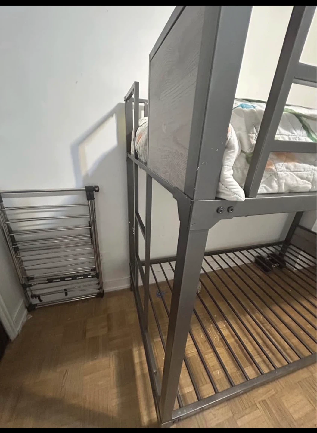 Metal Bunk Bed with Wood Grain Accents - photo 3