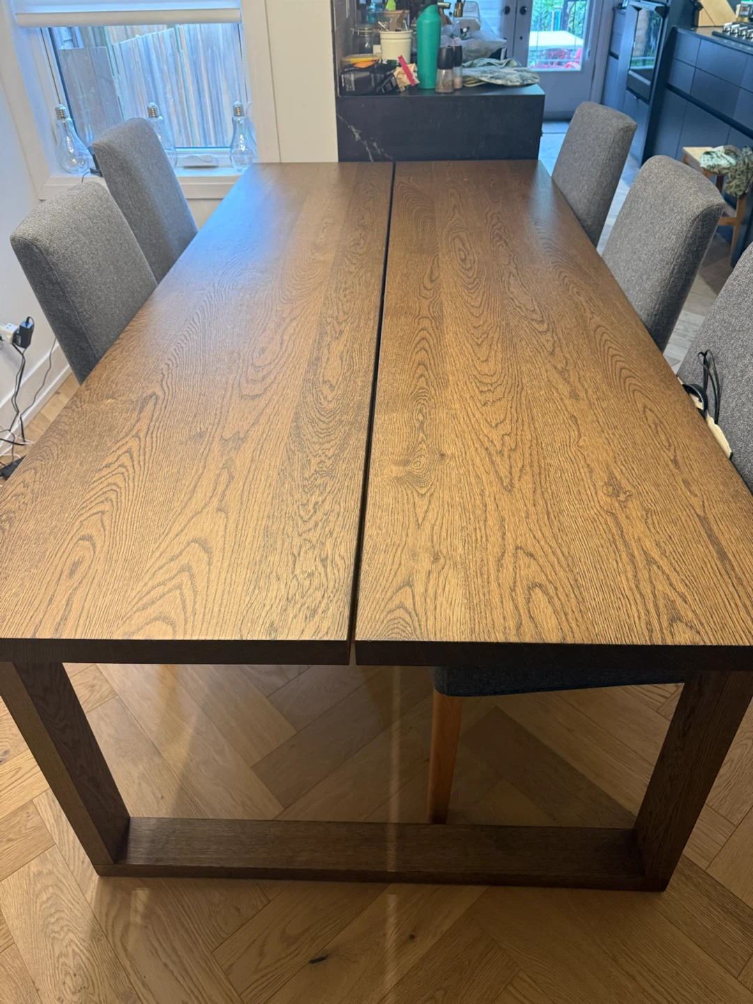 Wooden Dining Table & 6 chairs
