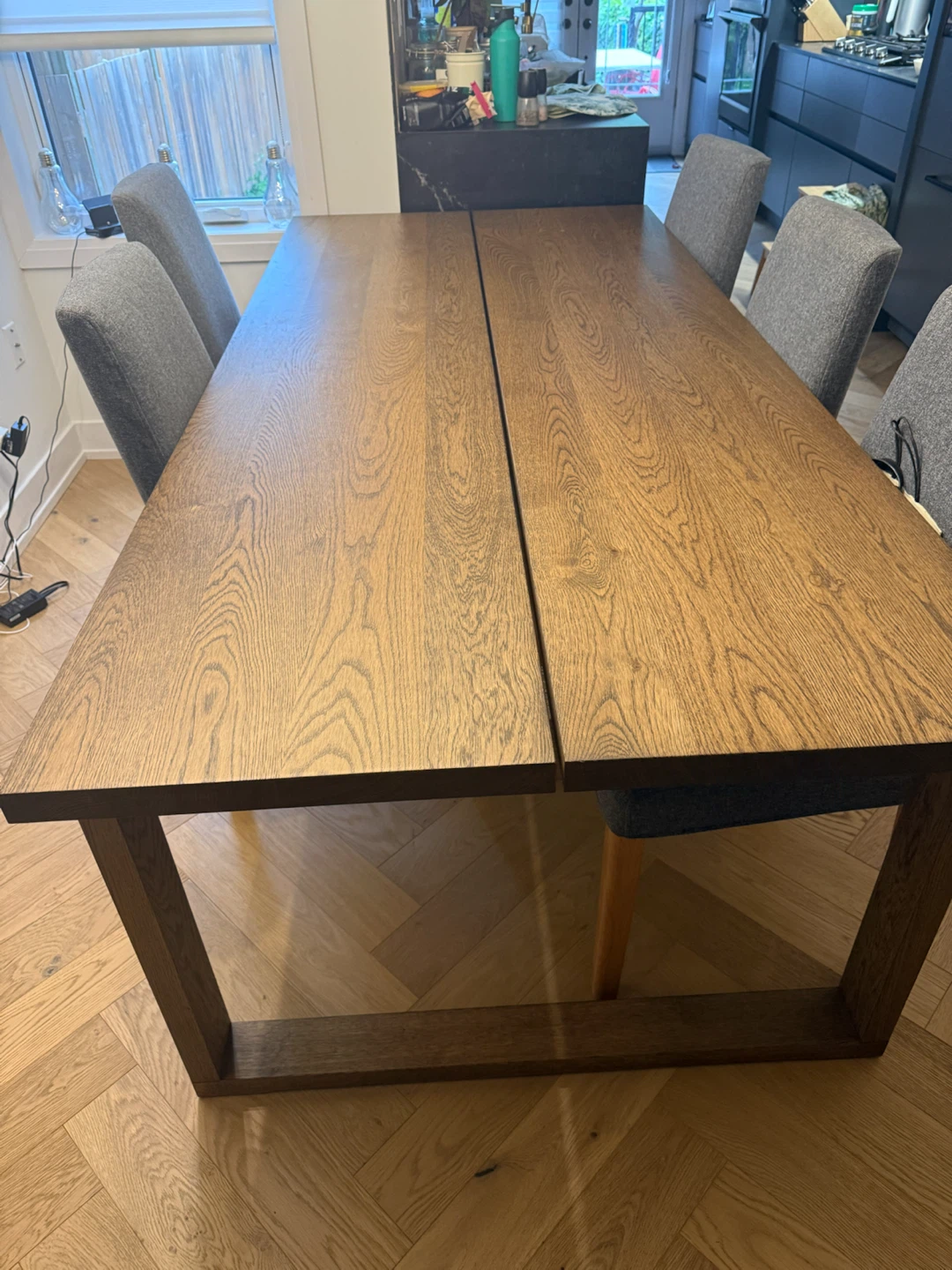 Wooden Dining Table & 6 chairs - photo 2