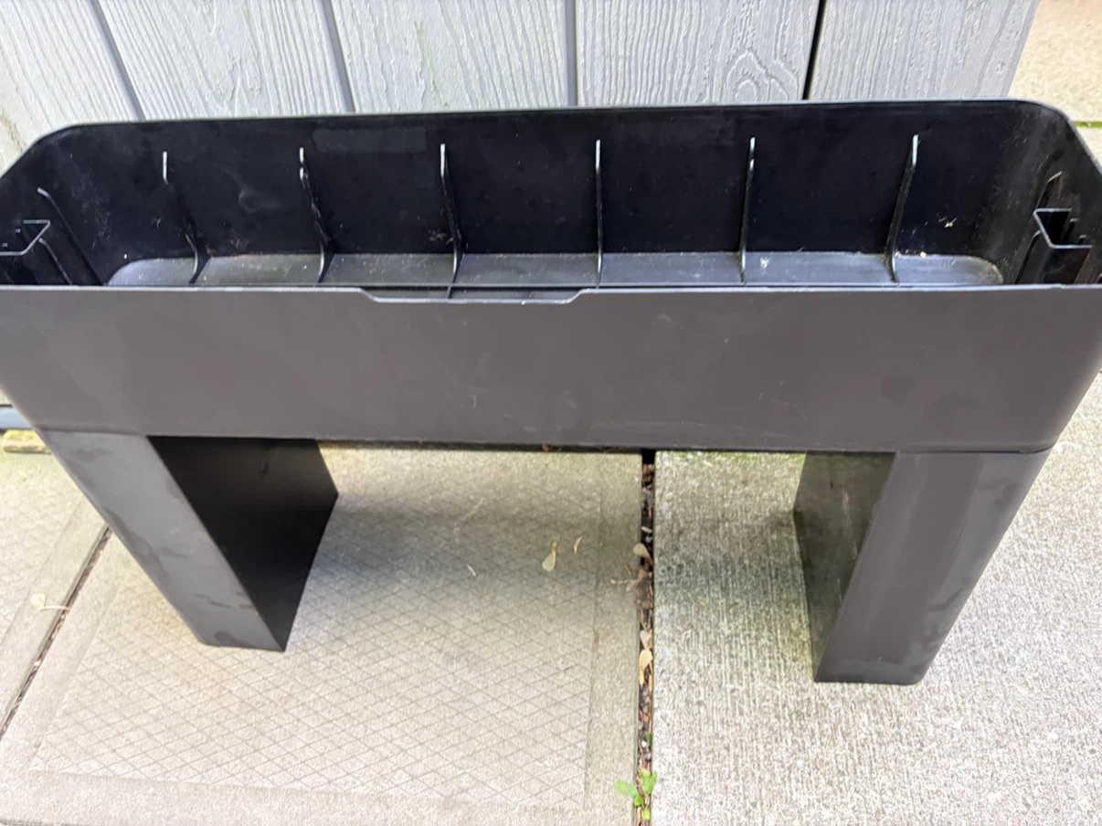 Black Raised Planter Box