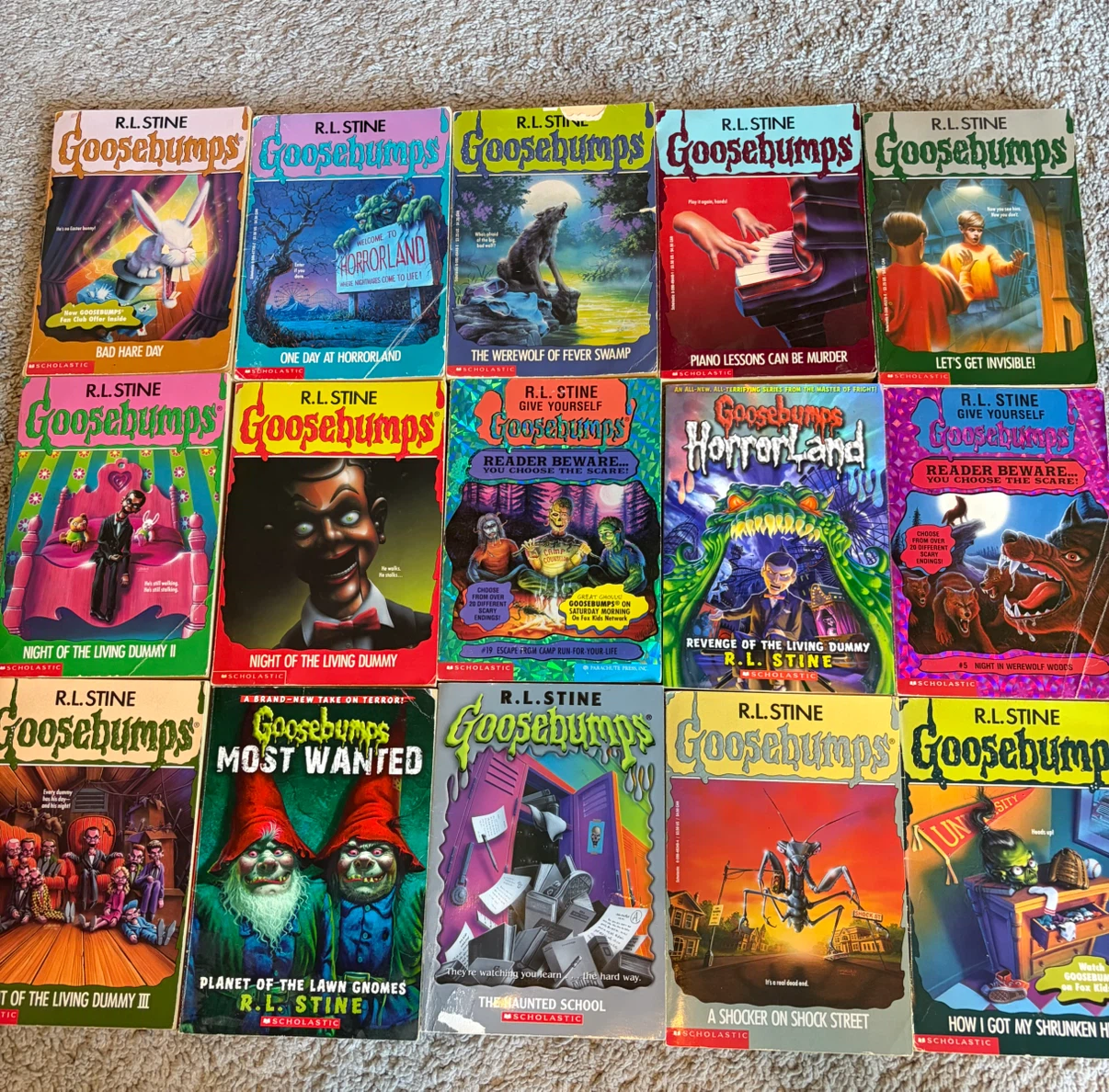 R.L. Stine Goosebumps Book Collection  15 for $15