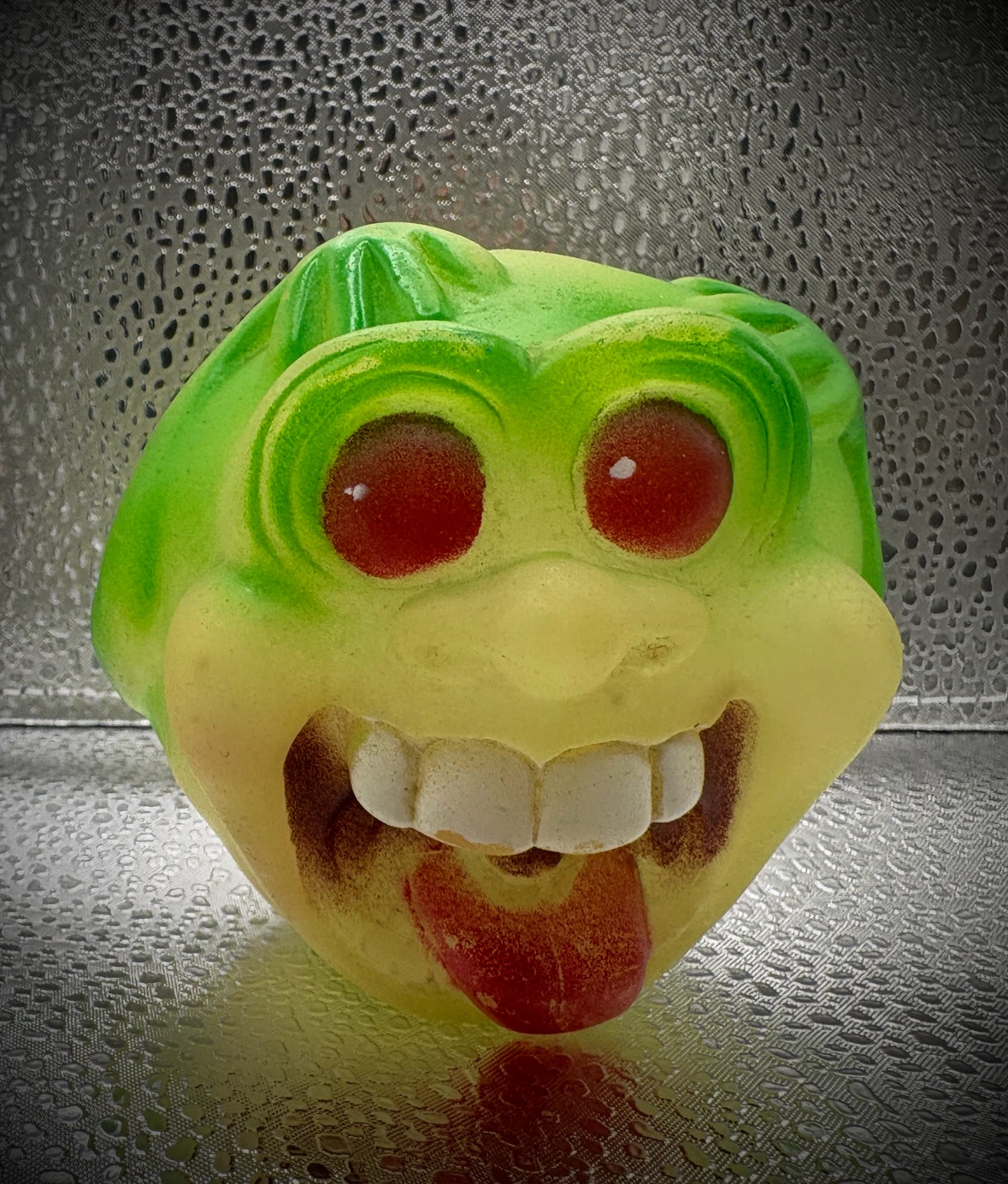 Vintage 1986 Ghostbusters Slimer Glow Mad Ball spinoff toy rare